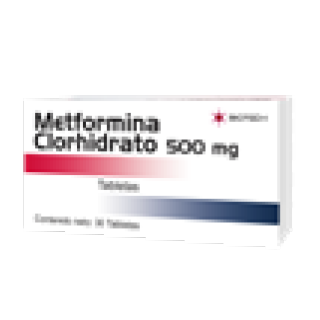 Metformina Clorhidrato 500 mg.